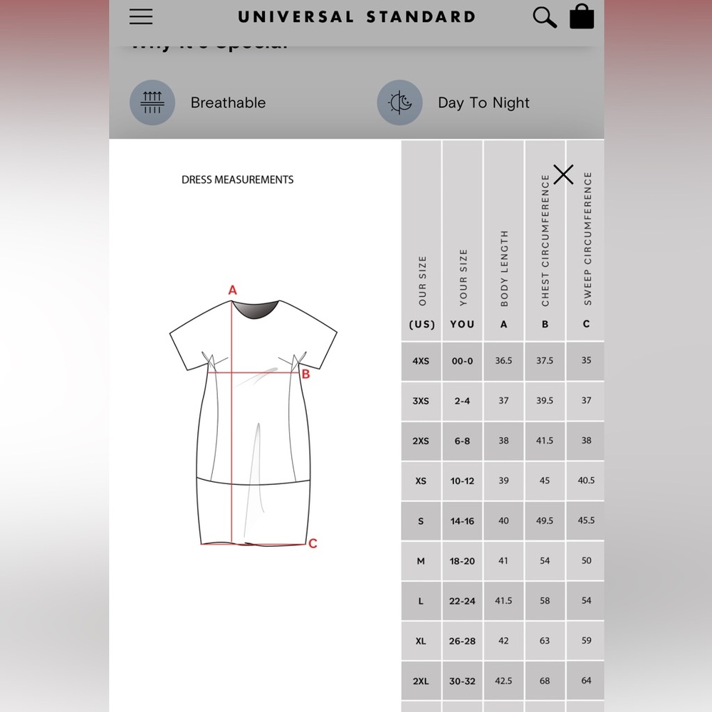 Universal Standard Avenir Dress - Black & Navy - Picture 8 of 9